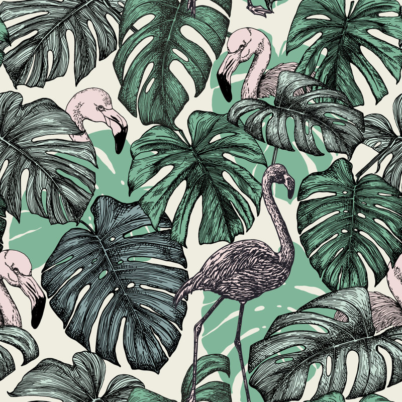 Hinlee Floral Tile, 2.08' W x 10.42' L