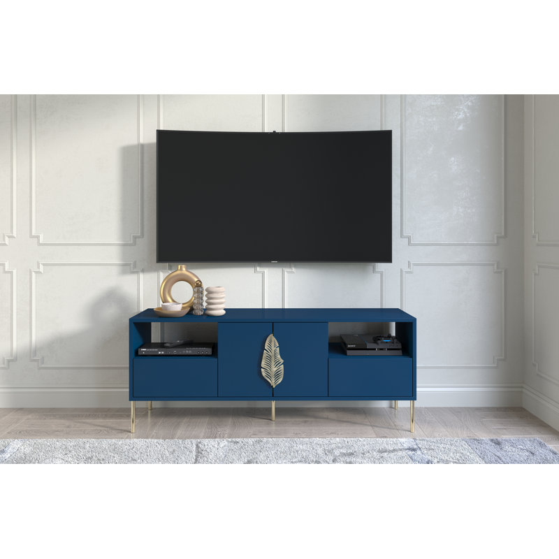 Adelyn TV Stand for TVs up to 60", Navy Blue