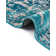  Tapis floral bleu