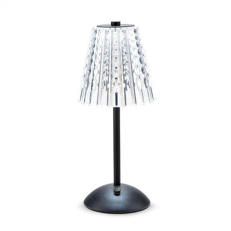 Lampe de table en acrylique Terie, Noir