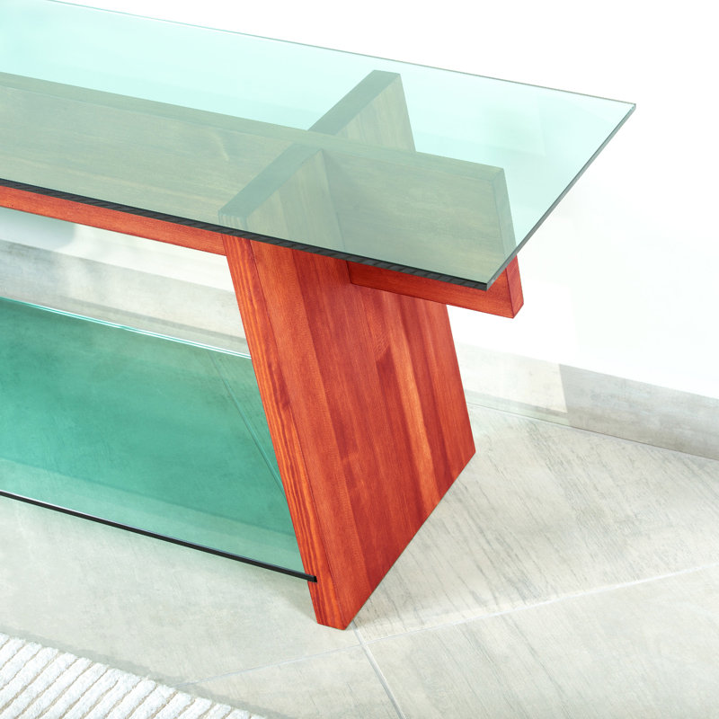 Nieman Unfinished TV Stand for TVs up to 70", Green