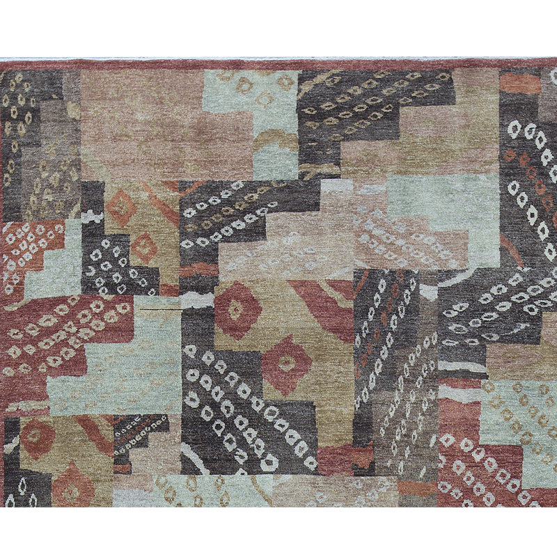 Tapis multicolore de haute qualité noué à la main