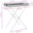 Latitude Run® Folding Tray Table 25.6"X15.7"X29.5" Poly Rattan-1364629863