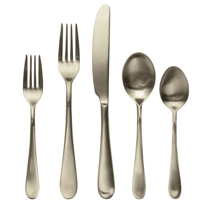 Natura Ice 5 - Piece Stainless Steel Flatware Set - Service for 1