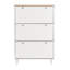 Range-chaussures compact pour hall d'entrée compact avec 3 tiroirs et garnitures en métal-1506998722