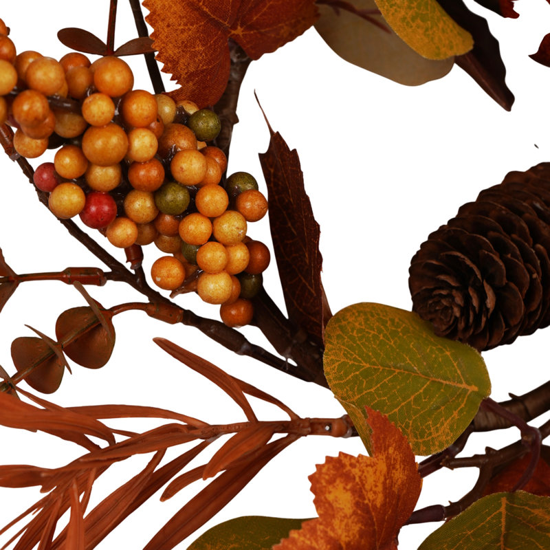 Faux Polyester 25cm Wreath
