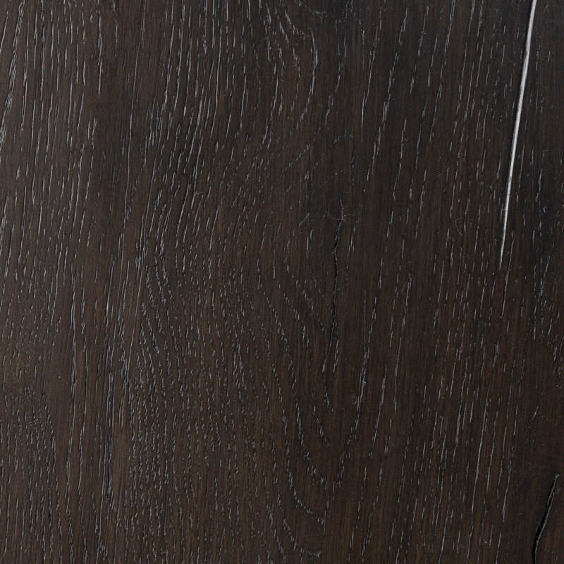 Cooper Solid Wood End Table, Smoked Black