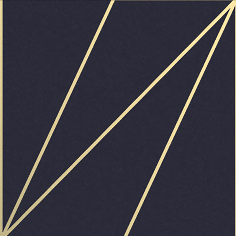 Geometric Metallic Wallpaper Double Roll, Navy Blue