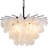 6 Light Modern Coastal Light Fixture Capiz Shell Chandelier-1006616229