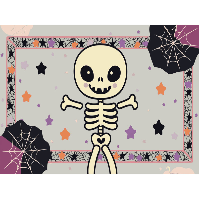 Tapis de vacances d'Halloween The Holiday Aisle®, Rectangulaire 2 pi x 3 pi