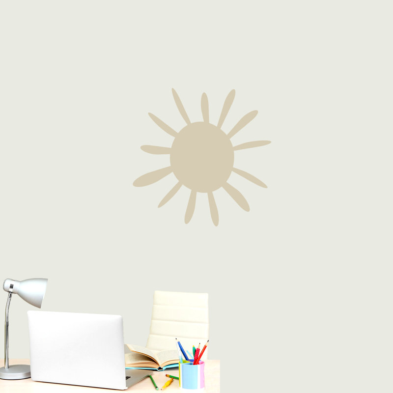 Adhésif décoratif soleil d'été, Beige clair