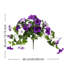 Simulation de gloire du matin, vigne de gloire du matin, ornement de fleur artificielle, 12 fourchettes de vigne mauve et blanche matinales-1240074882