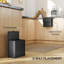 Stainless Steel, Plastic Press Kitchen Trash Can - 8L