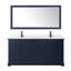 Ensemble de meuble-lavabo double 72 "avec miroir Avery-51712094-51712095-80216042