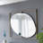 Iron Frame Vertical Oval Mirror