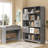 70" Tall Bookshelf and Bookcases with Storage 3 Bins,  5 Tier Tall Bookshelf with Open Display Shelves,  Grey-460779078