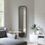 Miroir Hub avec cadre en caoutchouc, style mural ou incliné pour chambre à coucher, salle de bain, entrée