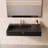 Juniper 36" Solid Surface Wall Mount Modern Minimalist Left Basin Bathroom Sink and LED Mirror Set-82220407