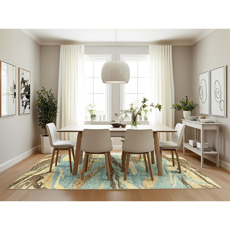 Abstract Indoor Rug, Rectangle 7' x 10'