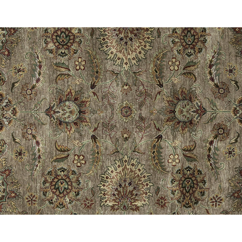 Mountain King Wool Oriental Area Rug in Gray/Ivory