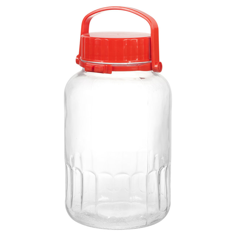 Glass Jar - Set of 6, 32.5cm H x 12.5cm W x 12.5cm D