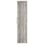 Armoire en bois d'ingénierie gris à 2 portes en bois d'ingénierie avec finition lisse pour une organisation de style bord de mer dans le salon