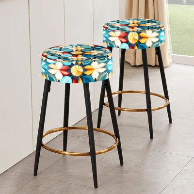 Inner Harmony Exploration Mediation - Ikat Bar Stools Set Of 2