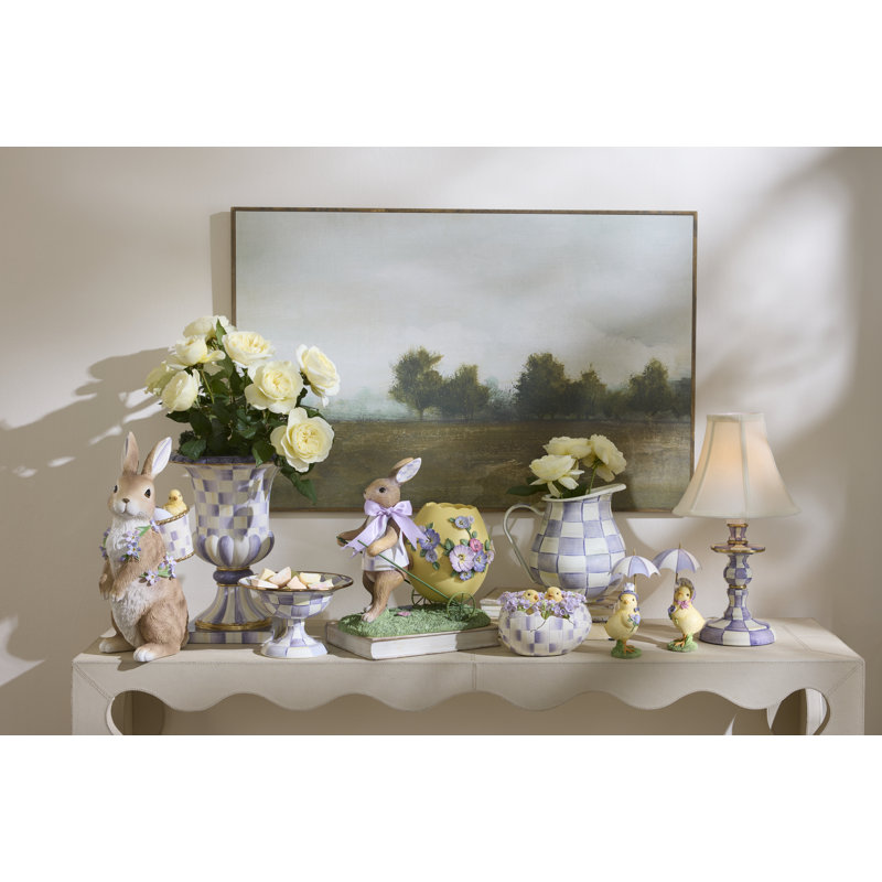 Pansy Party Bunny And Cart Centerpiece