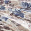 Édredon pour lit simple avec feuilles florales aquarelles bleues, draps doux au toucher pour lit simple, gracieux