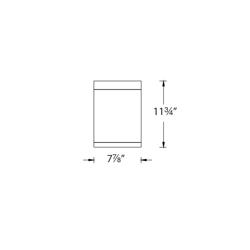 Cube 1 - Light LED Outdoor Sconce, White, Flood