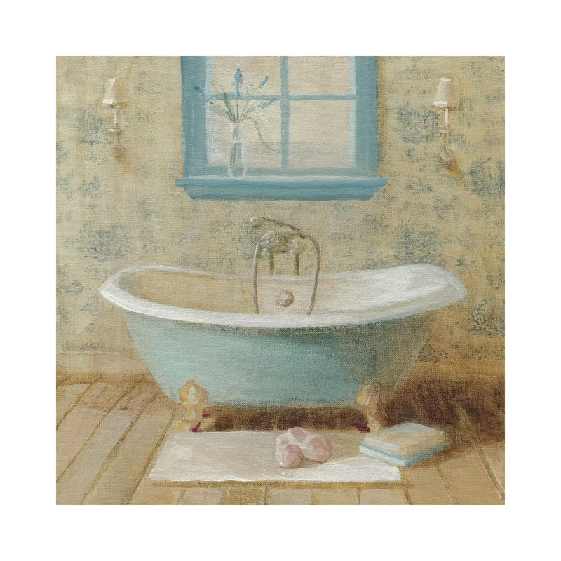 " Victorian Bath I " by Danhui Nai, Wrapped Canvas, No Matte, 18" H x 18" W x 1.5" D