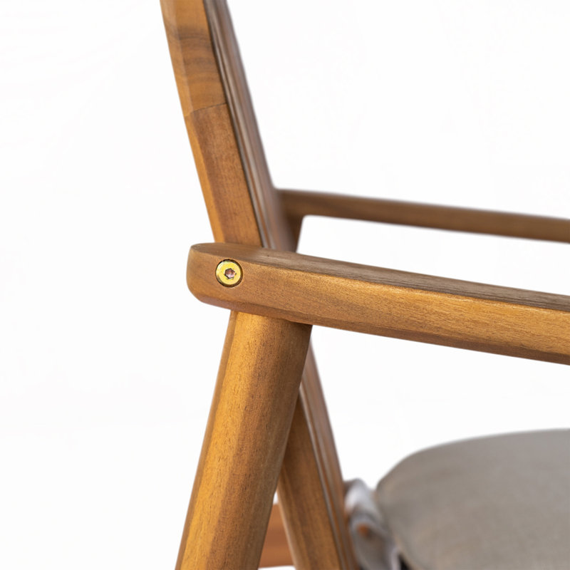 Outdoor Patio Acacia Wood Patio Armchair