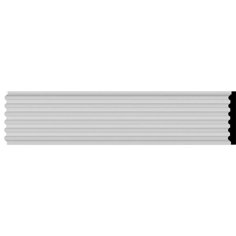 Reeded 9.5'' H x 78.75'' W x 1.38'' D Urethane Corner Moulding