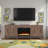 Conner Solid Wood TV Stand with Electric Fireplace for TVs-118614383