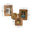 Asana Brown Wood Picture Frame - Set of 3