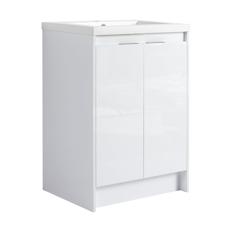 Meuble-lavabo sur pied 24 po avec lavabo en résine