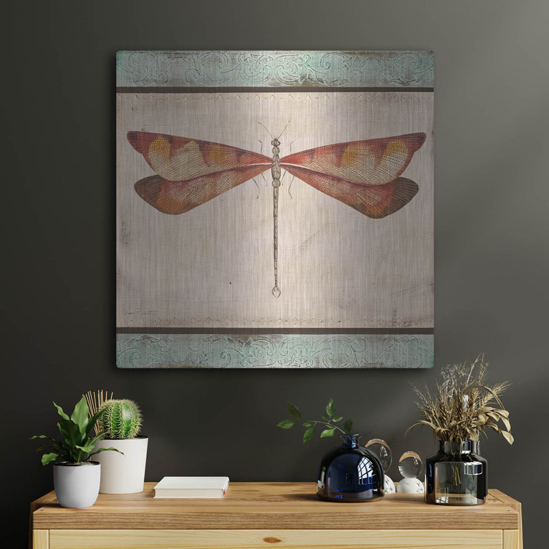  «Aqua Dragonfly» par Jean Plout, art mural en métal, 24 po x 24 po, 24 po x 24 po