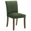 Chaise d'appoint de salle à manger rembourrée Green (ensemble de 2)-1618898329