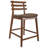 Hartz Solid Wood Counter Stools – Set of 2 Upholstered Fabric Seat & Open Back, Mid‑Century Modern-1692401145