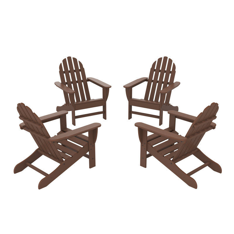 Ensemble de conversation classique Adirondack POLYWOOD, Acajou