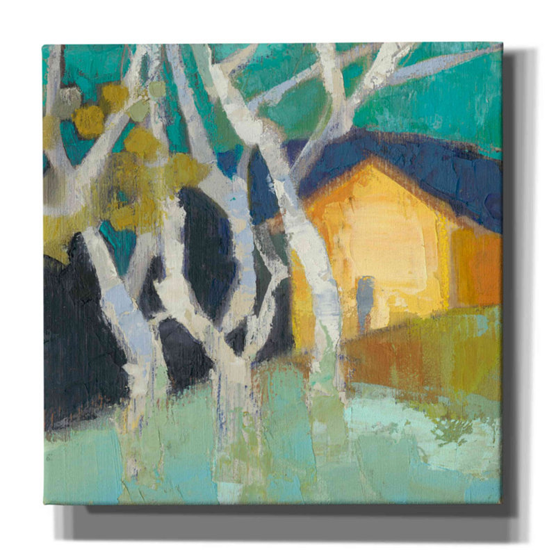 «Avoca Barn» par - peinture sur toile tendue, H 37 po x l 37 po x P 1,5 po