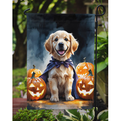 Drapeau de jardin chiot Halloween