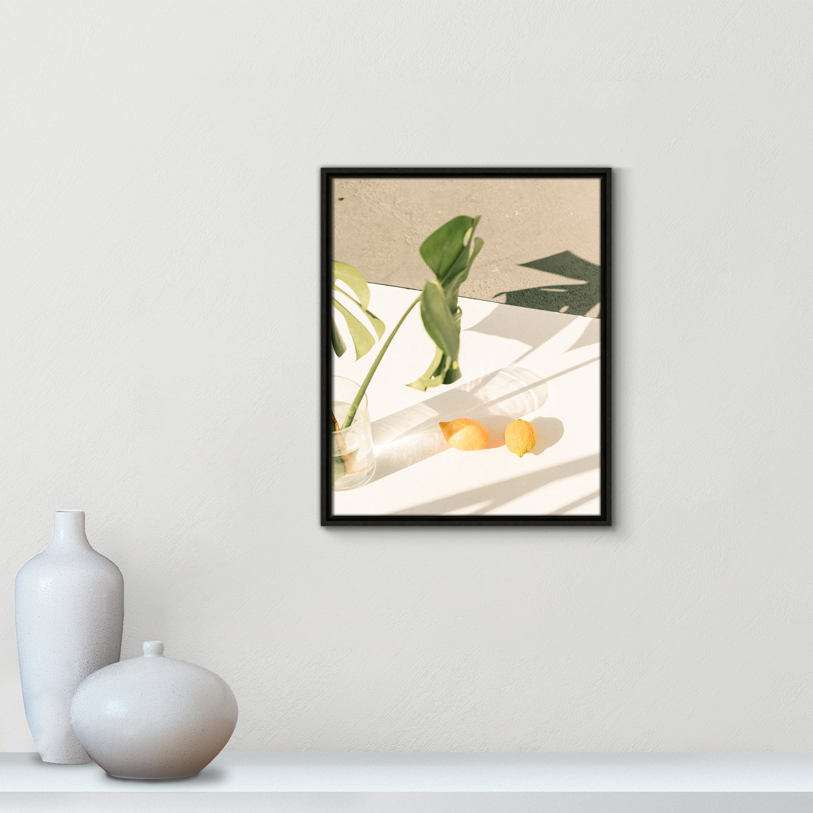 Citrus and Palms Print, Espresso Framed, 21.5'' H x 17.5'' W x 2'' D