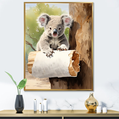 «Cude Koala Cuddle In Austall», art mural Koala