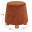 Repose-pieds rond en chenille-978991593