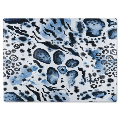 Leopard Print Glass Chopping Board
