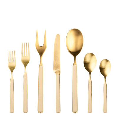 Fantasia Ice Gold Flatware Set - 32 Pieces - Sesame