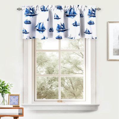Leasure Abstract Tailored Window Valance
