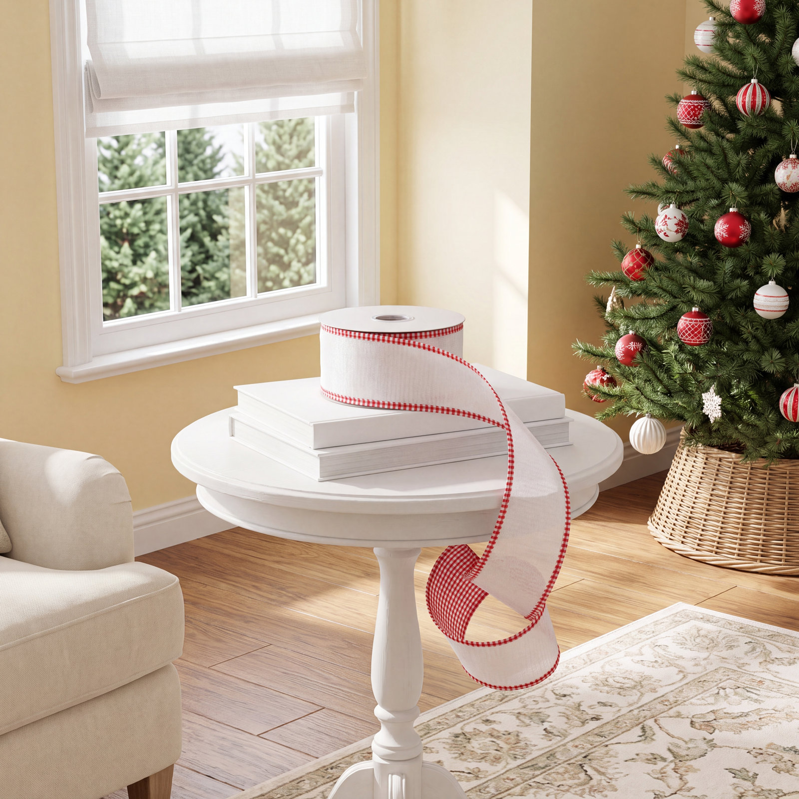 Velvet With Striped Taffeta Back And Piping., 0.13" H x 180" W x 4" D, Ivory