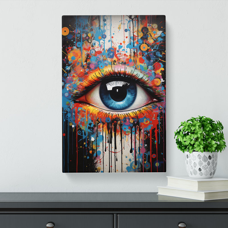 Eye Contemporary - Wrapped Canvas Print, 50cm H x 35cm W x 3cm D